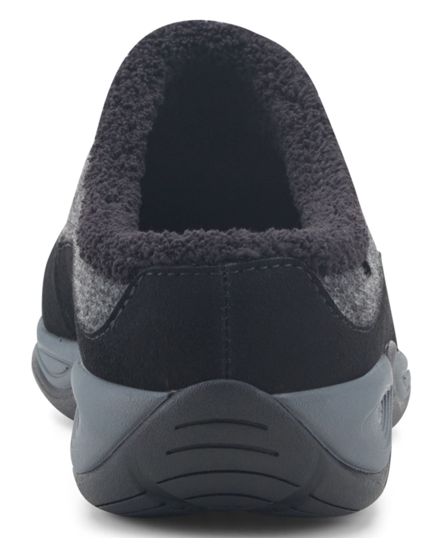 Женские сабо Easy Spirit Enola Cozy Slip-On Mules, цвет: Чёрный / Тёмный серый — фото 3