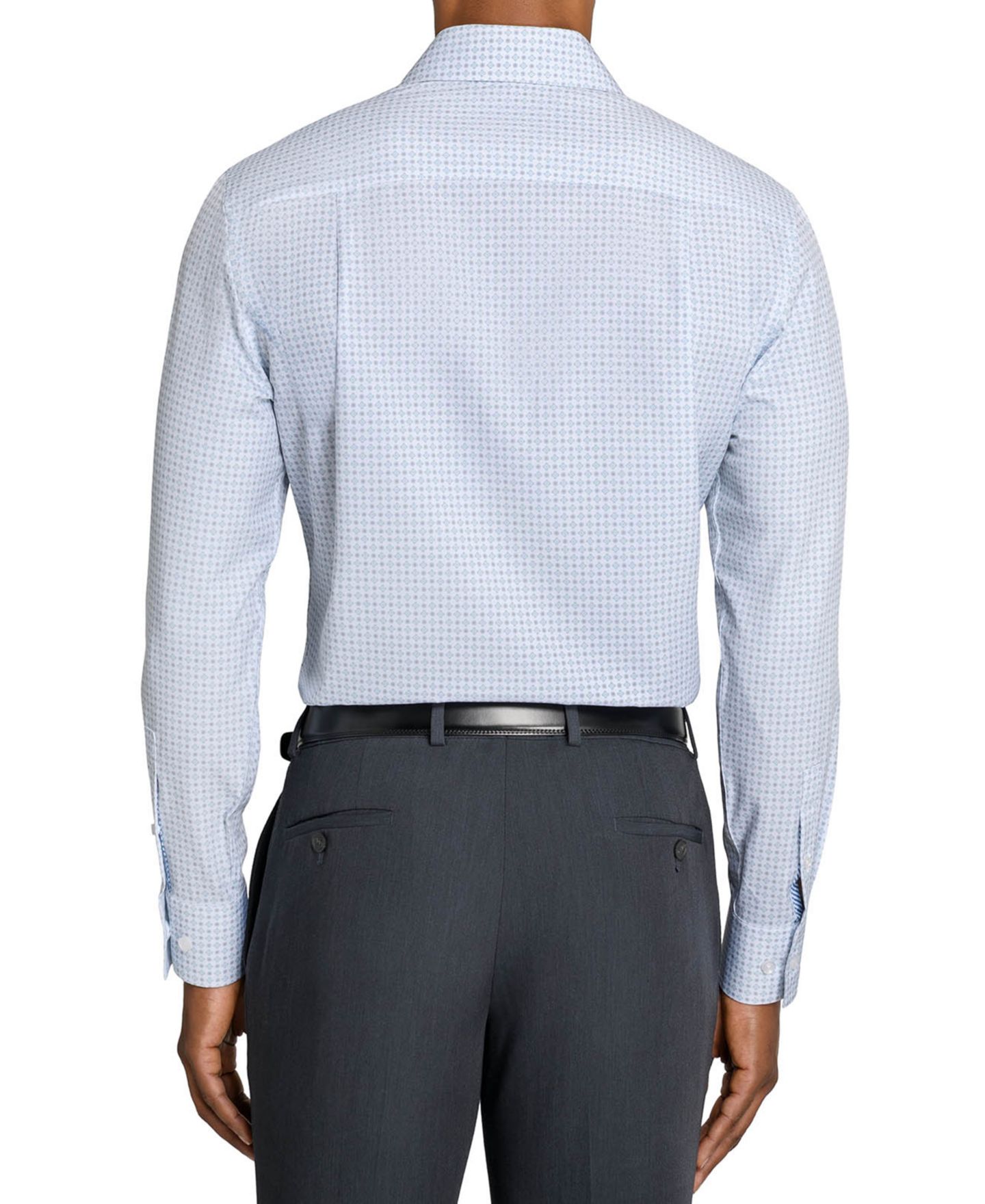 Мужская рубашка ConStruct Slim-Fit Stretch Dress Shirt, цвет: Белый с принтом — фото 8