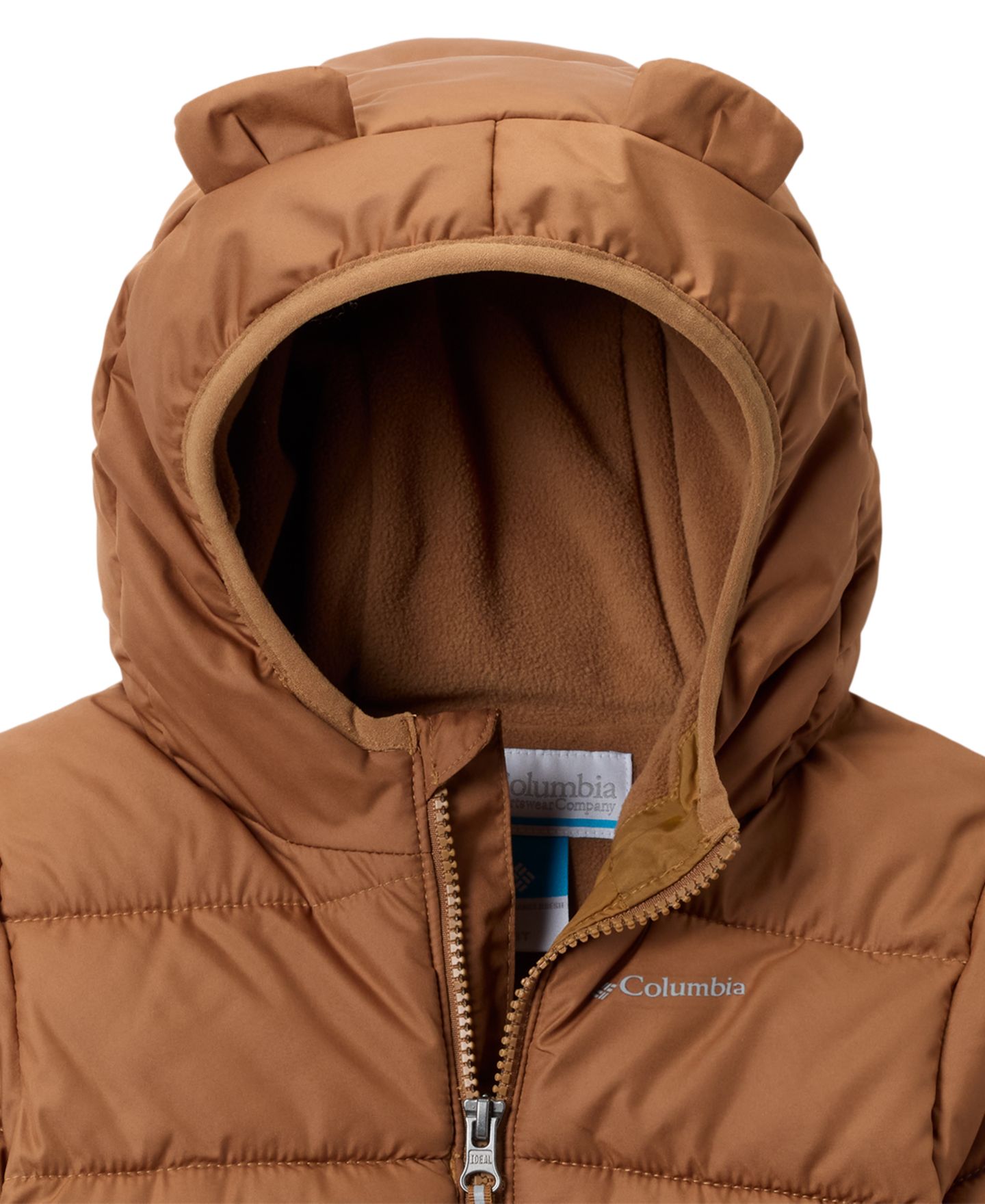 Куртка Columbia 2T-4T Tiny Bear Hooded Puffer Jacket для девочек-малышей, цвет: Верблюжий коричневый — фото 3