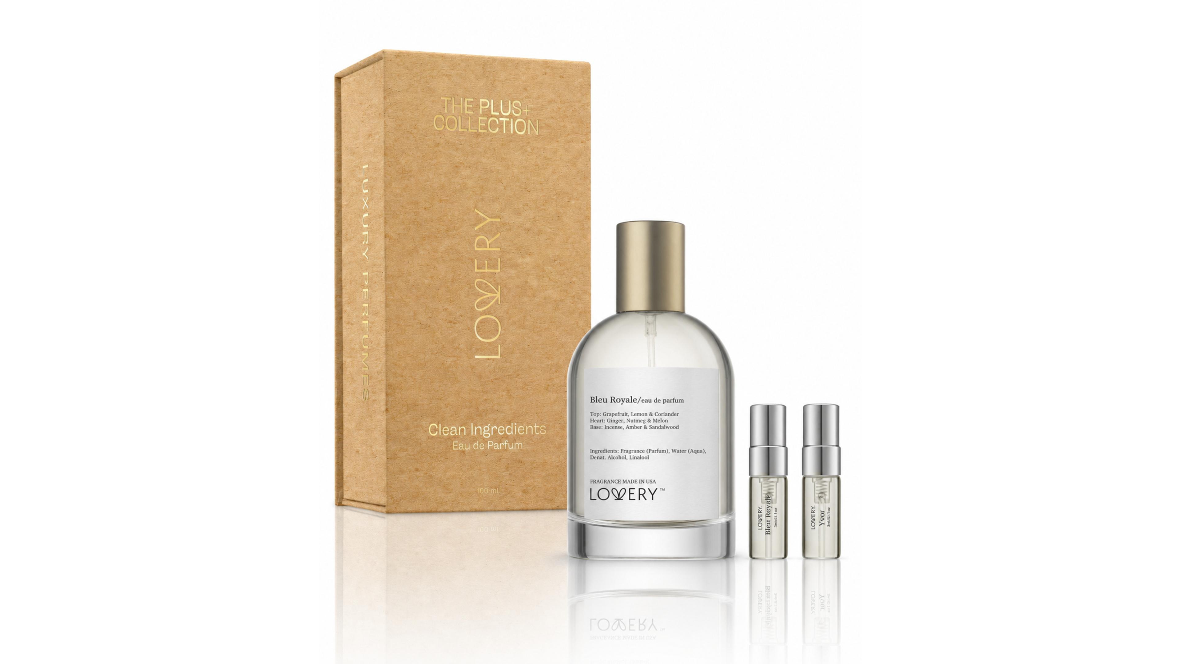 Lovery Plus Bleu Royale Eau de Parfum 3pc Gift Set - 3.4fl oz Mens Perfume Set with Mini Perfume and Free Gift Sample