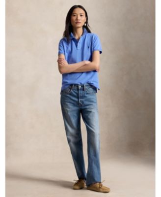 Women's Classic-Fit Mesh Polo Shirt thumbnail 3