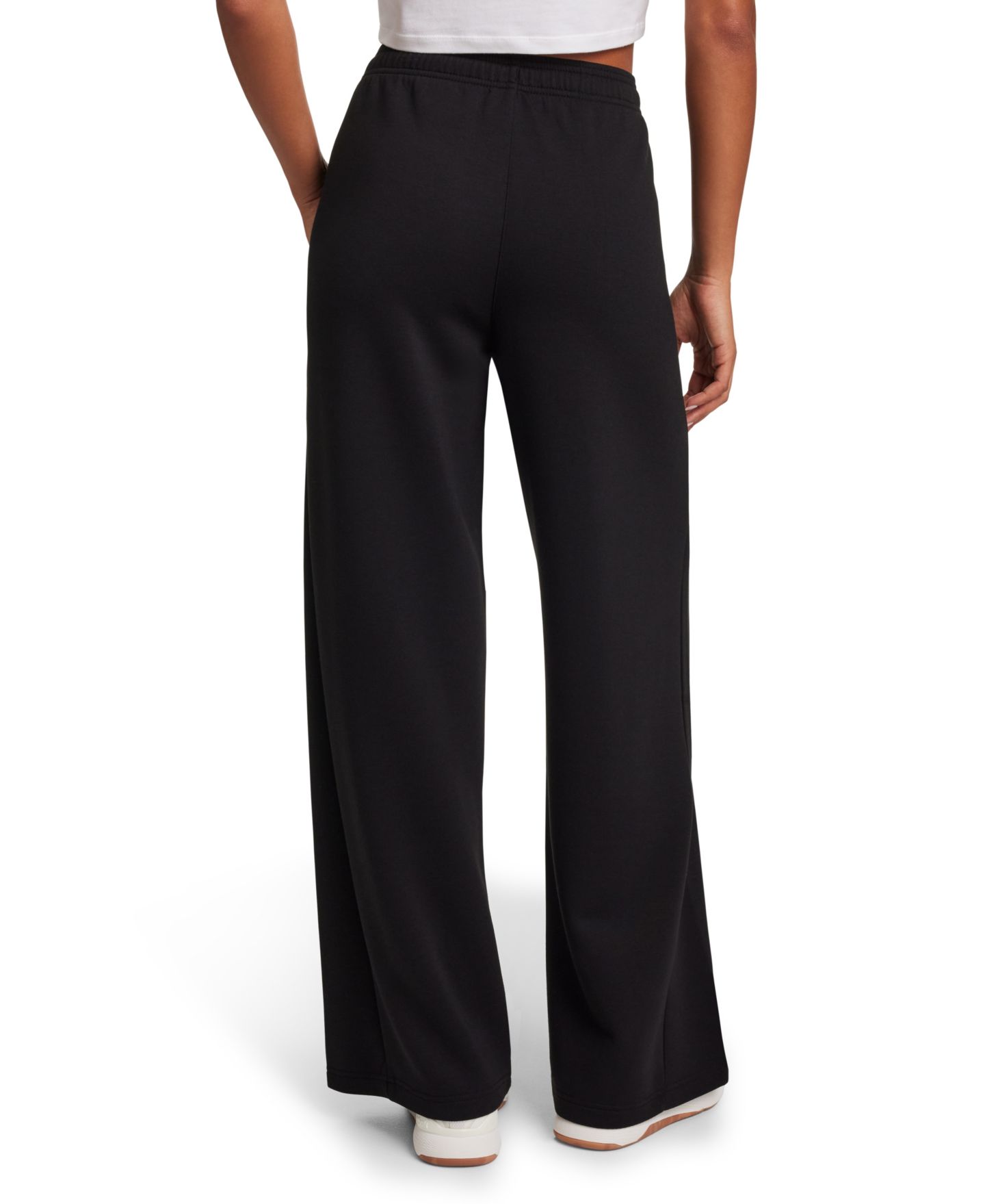 Женские брюки Reebok Wide-Leg Pull-On, цвет: Чёрный — фото 5