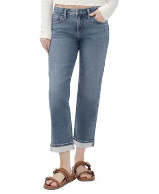 Women's Chelsea Straight Low-Rise Straight-Leg Jeans