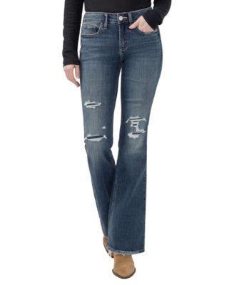 Women's Suki Distressed Mid-Rise Bootcut Jeans