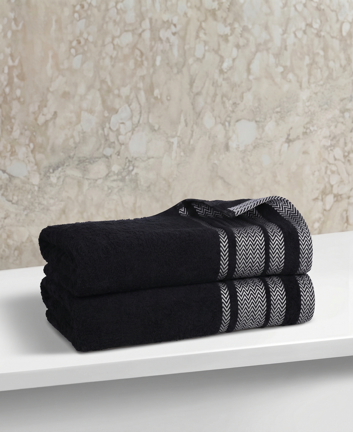 Superior Hays Cotton Absorbent Quick Dry 2-Piece Bath Towel Set