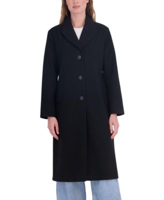 Women's Single Breasted Back-Inserted Belt Coat
