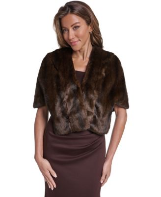 Faux-Fur Shrug