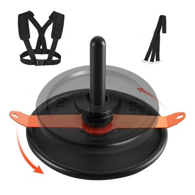 Compact Steel Push Pull Weight Sled with Harness for 2 Inch Weight Plates