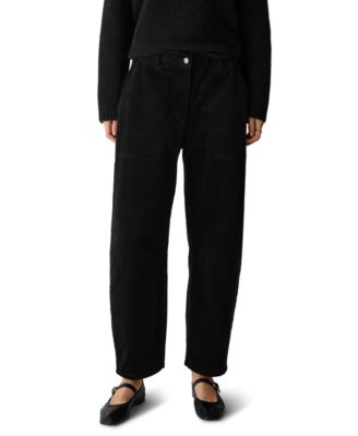 Women's Ankle Arch Pant Corduroy Wide-Leg Pants