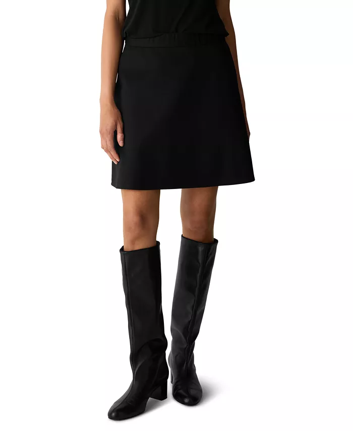 Women's Flared Mini Elastic-Waist Skirt