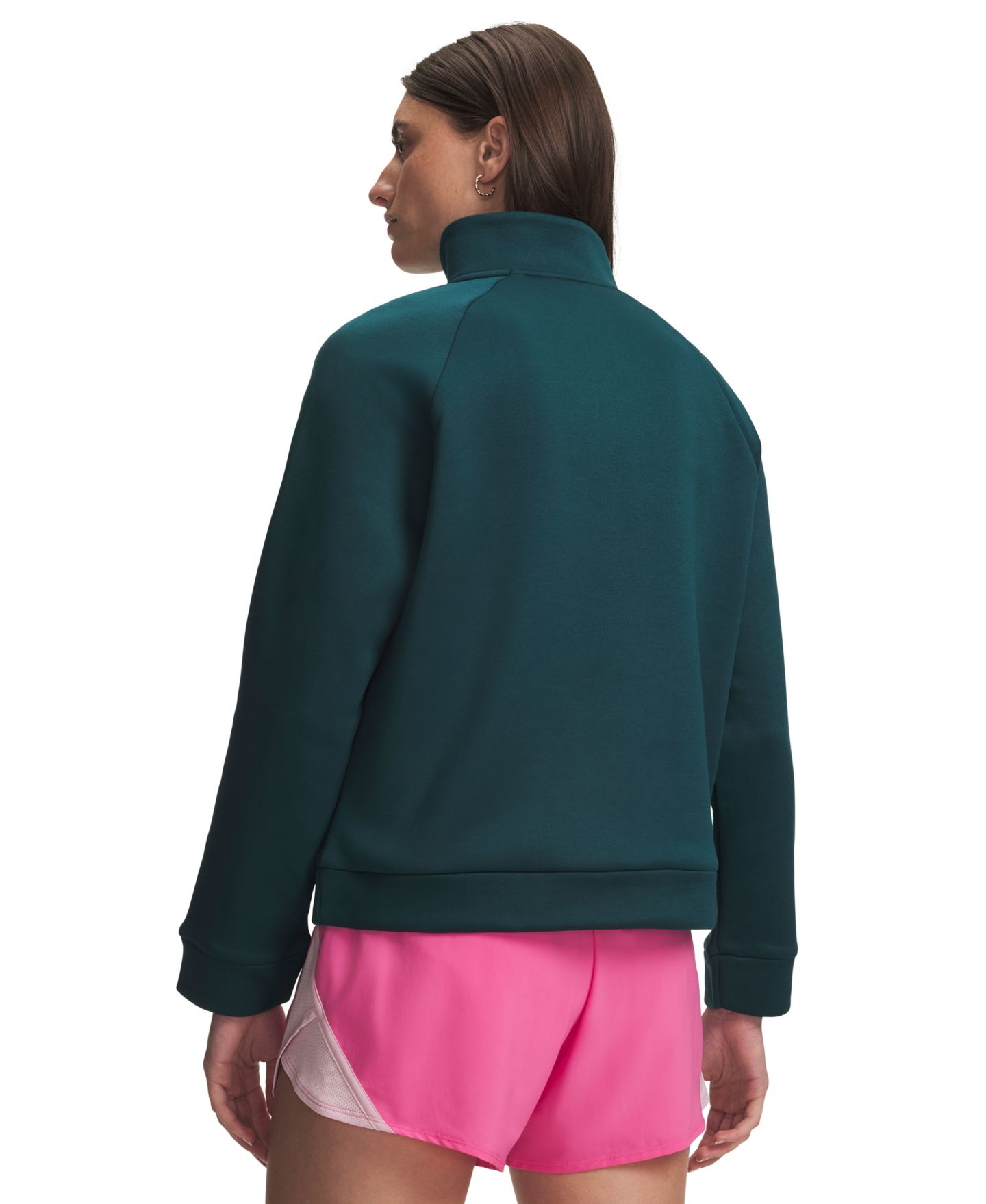 Женский свитшот Under Armour Fleece Zipper, цвет: Зелёный — фото 3