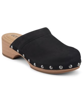 Women's Kimber Leather Studded Block Heel Clogs