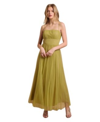 Women's Sweetheart Neck Corset Detail Maxi Dress