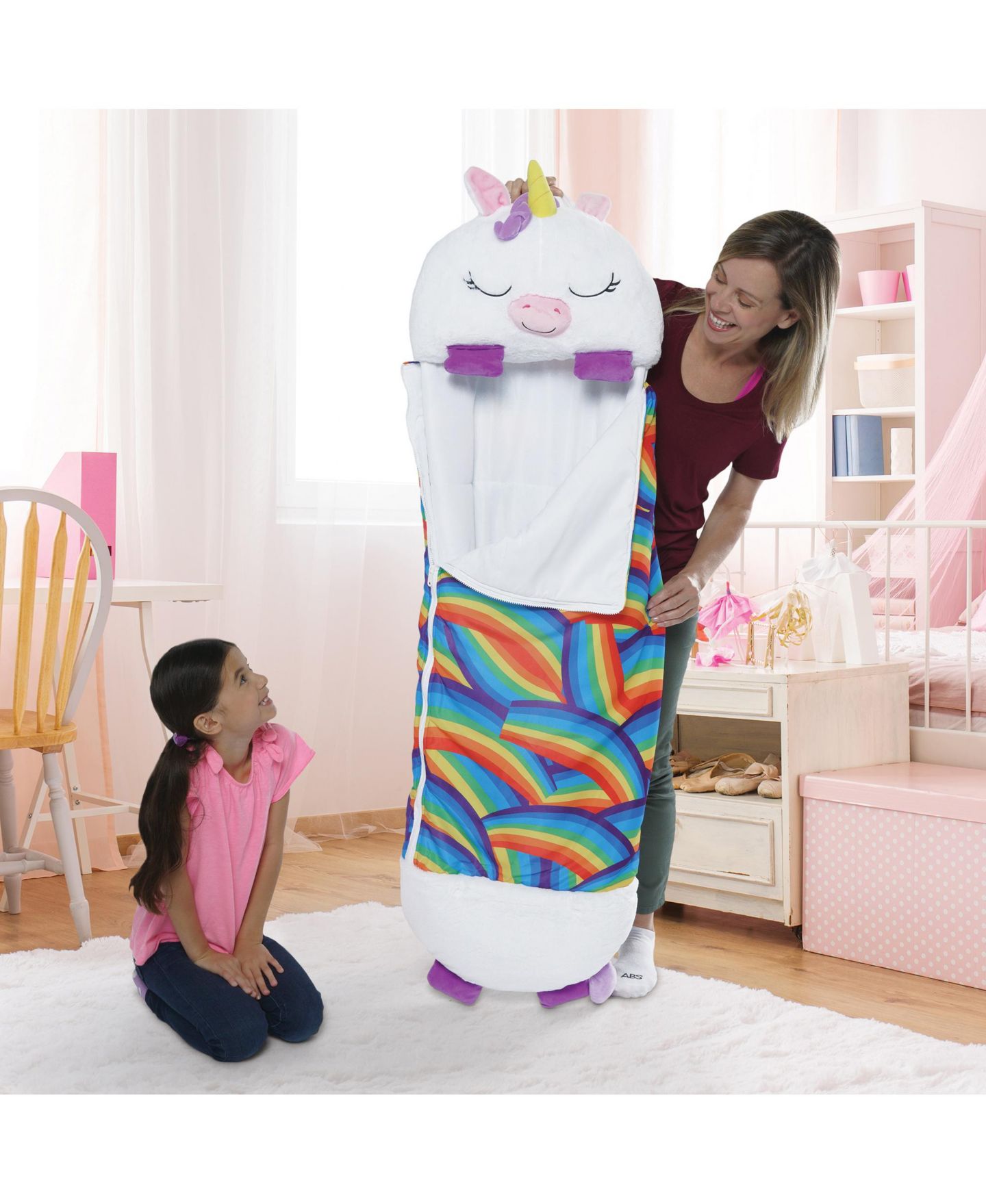 Детская мягкая игрушка Happy Nappers Weighted Unicorn Plush, Large — фото 9