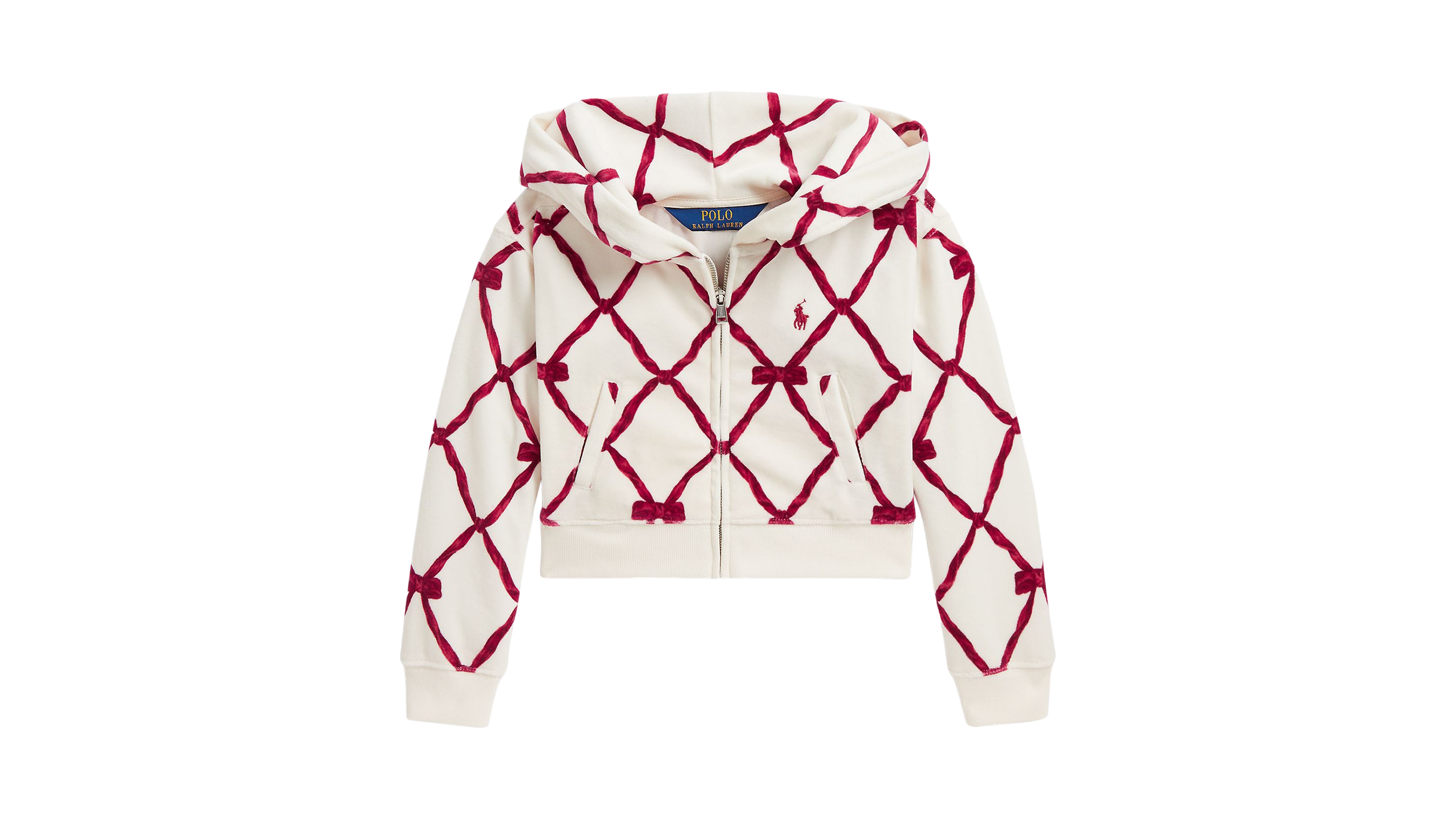 Polo Ralph Lauren Girls' 2T-6X Velour Boxy Full-Zip Hoodie