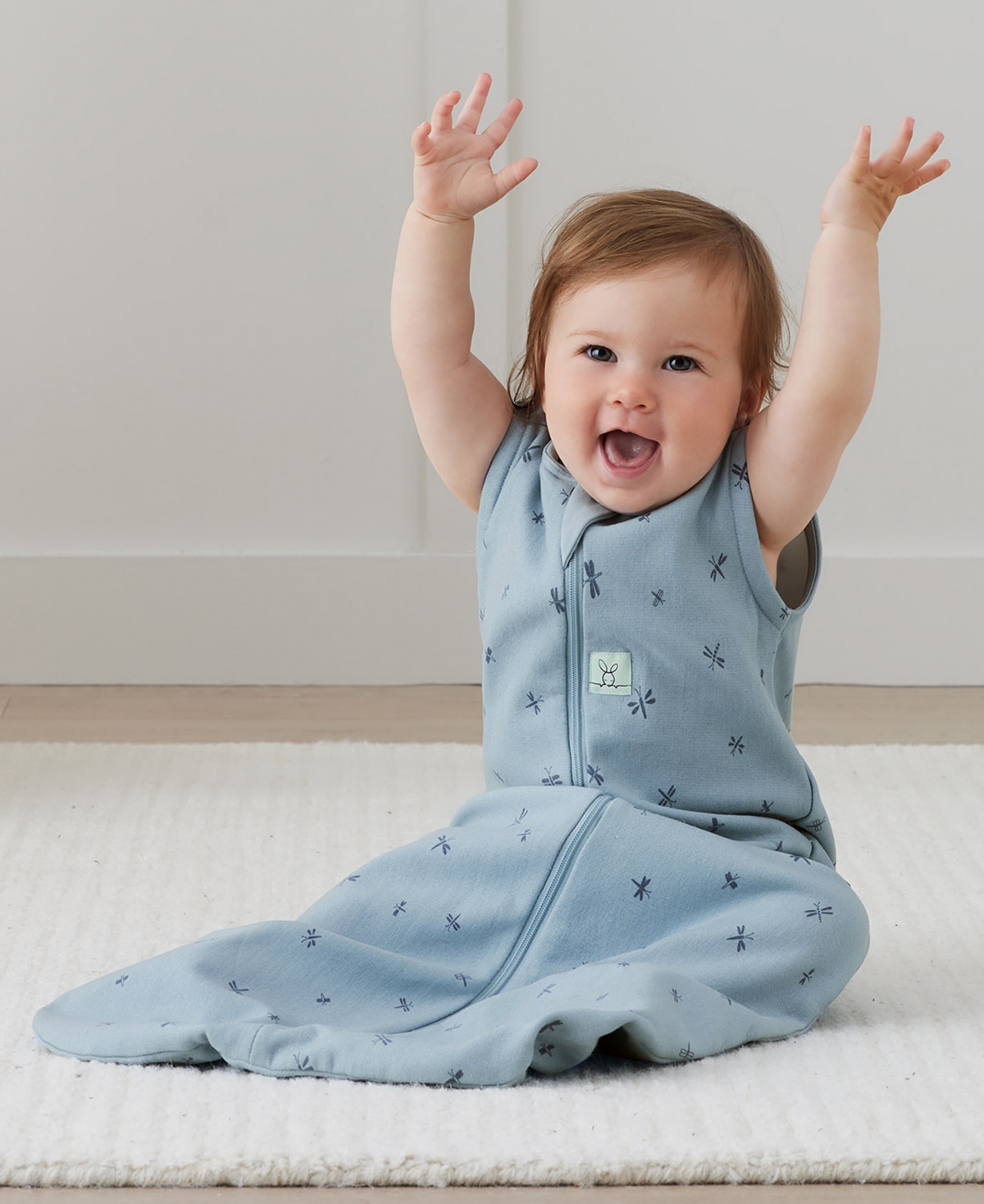 ergoPouch Baby Boy or Baby Girl Dragonflies Arms-Out Jersey Sleep Sack