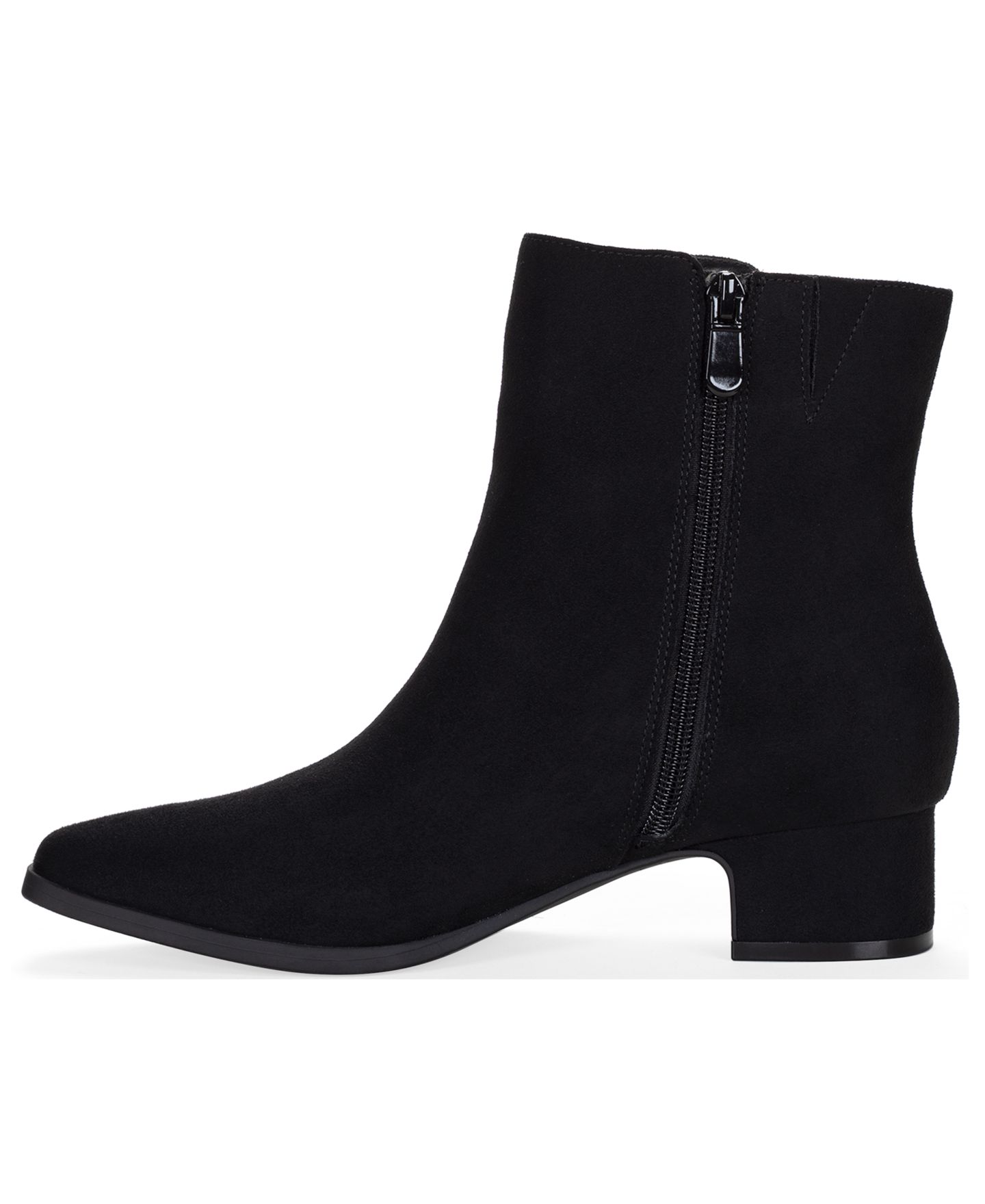 Женские ботинки Style & Co Diamond Almond Toe Booties, цвет: Чёрный — фото 6