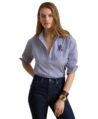 Women's Striped Long-Sleeve Shirt