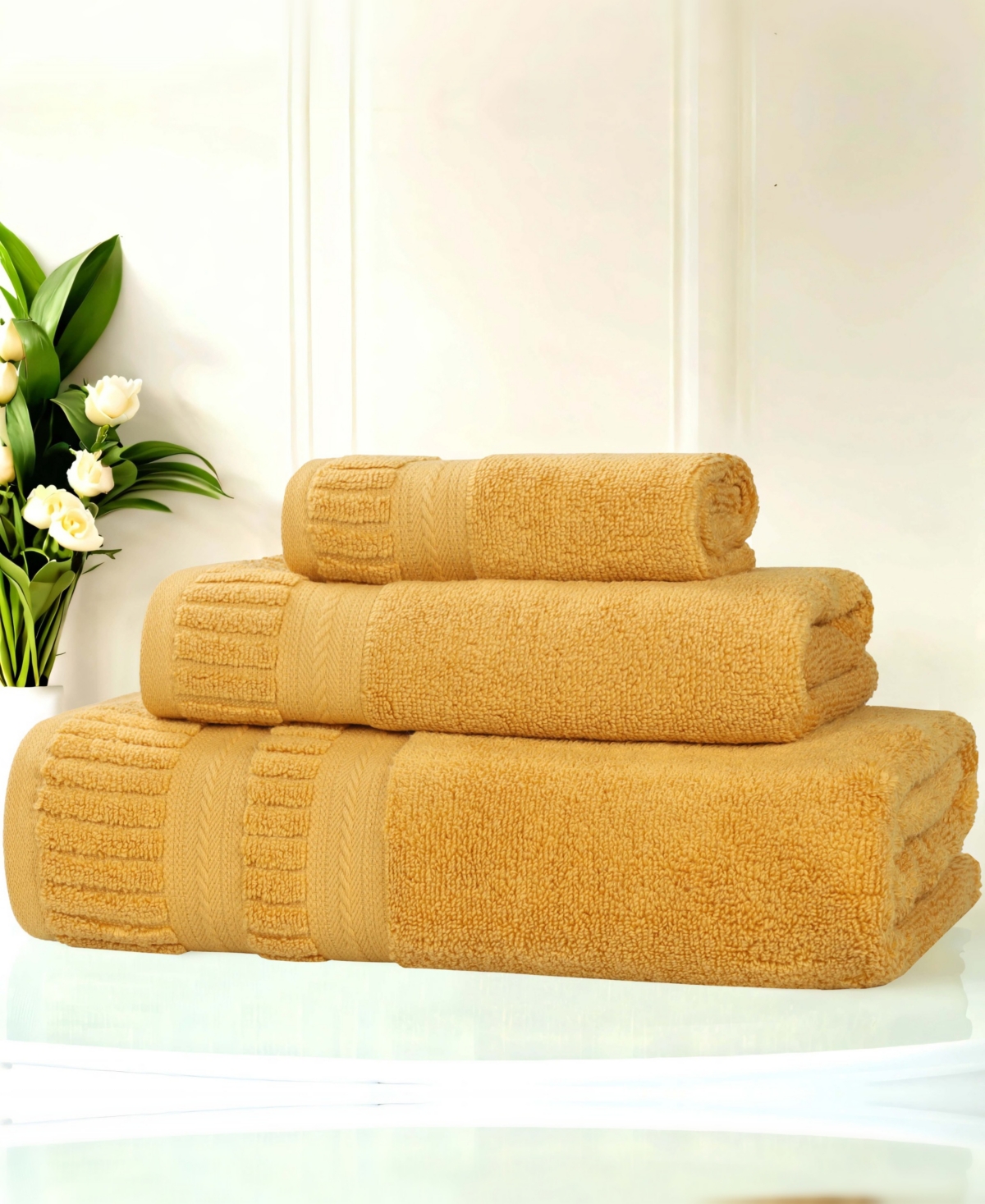 Superior Venice Cotton 3-Piece Towel Set