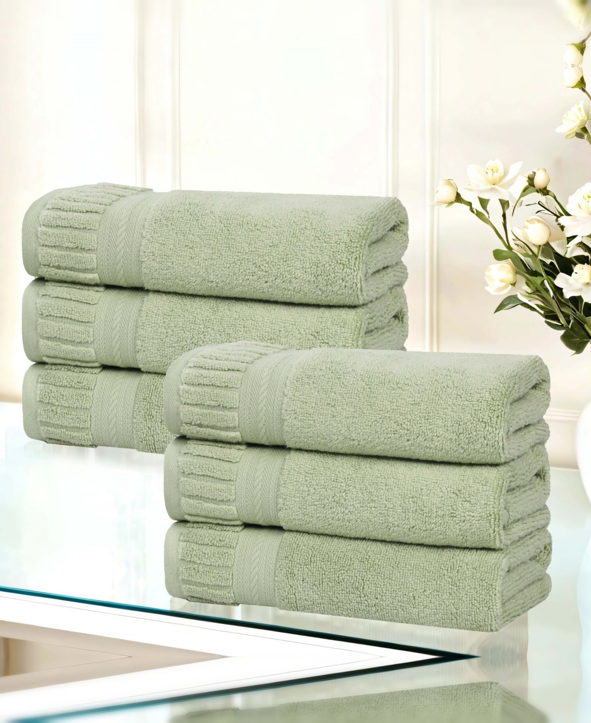 Superior Venice Cotton 6-Piece Hand Towels Set