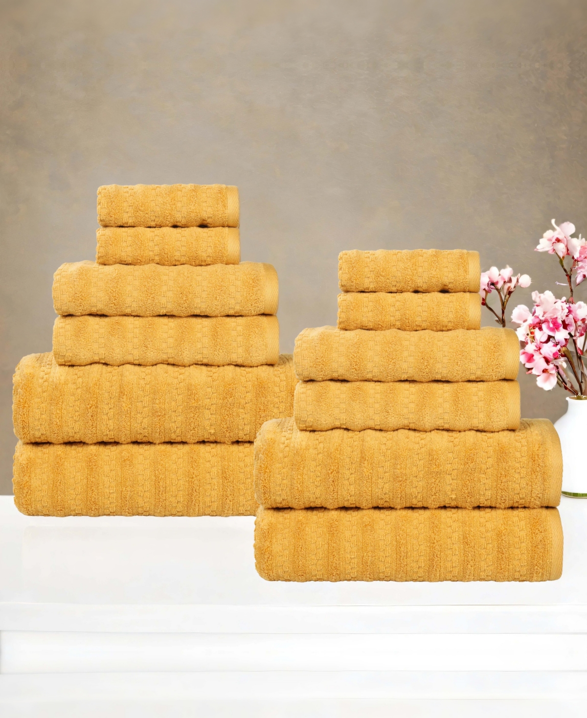 Superior Zuma Cotton 12-Piece Towel Set