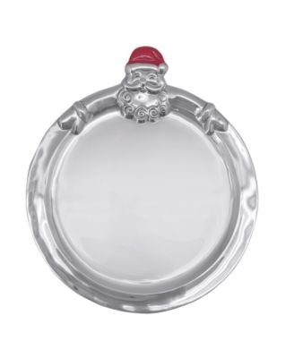 Hugging Santa Round Cookie Platter