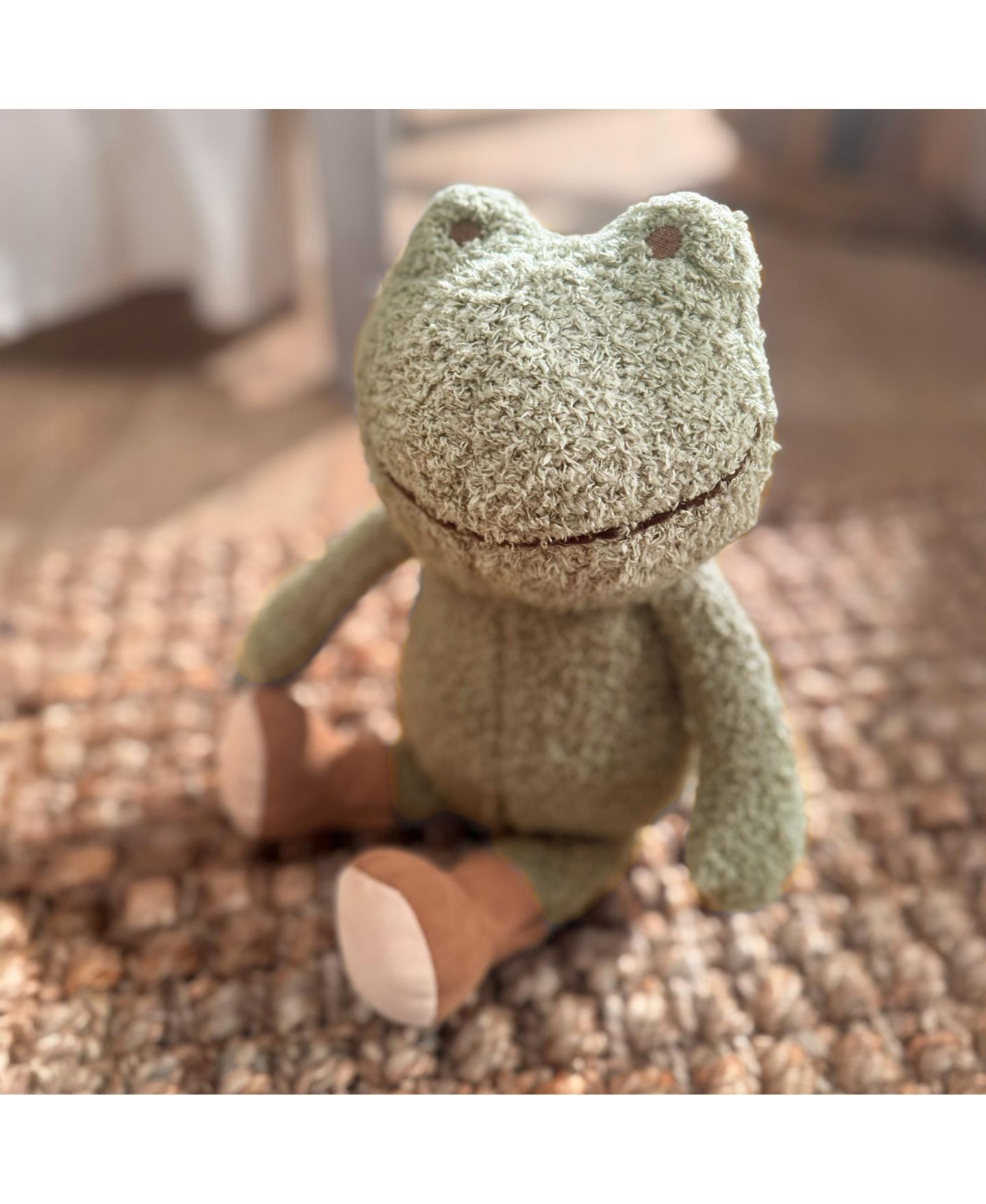 Детская мягкая игрушка Lambs & Ivy Froggy 12 1/2" Boucle Plush, цвет: Зелёный — фото 5