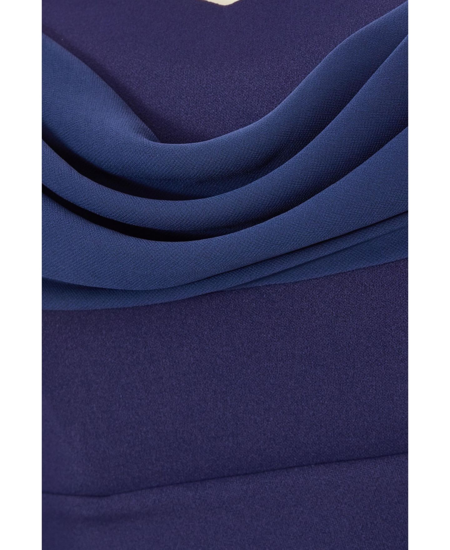 Женское платье QUIZ Chiffon Bardot Maxi, цвет: Тёмно-синий — фото 6