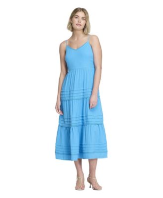 Women's Hazel Cotton Tiered Midi Dress