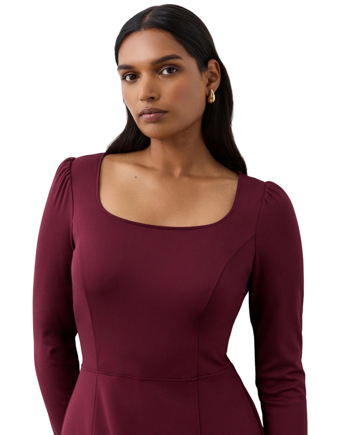 Finery London Women's Kelly Ponte Jersey Midi Dress