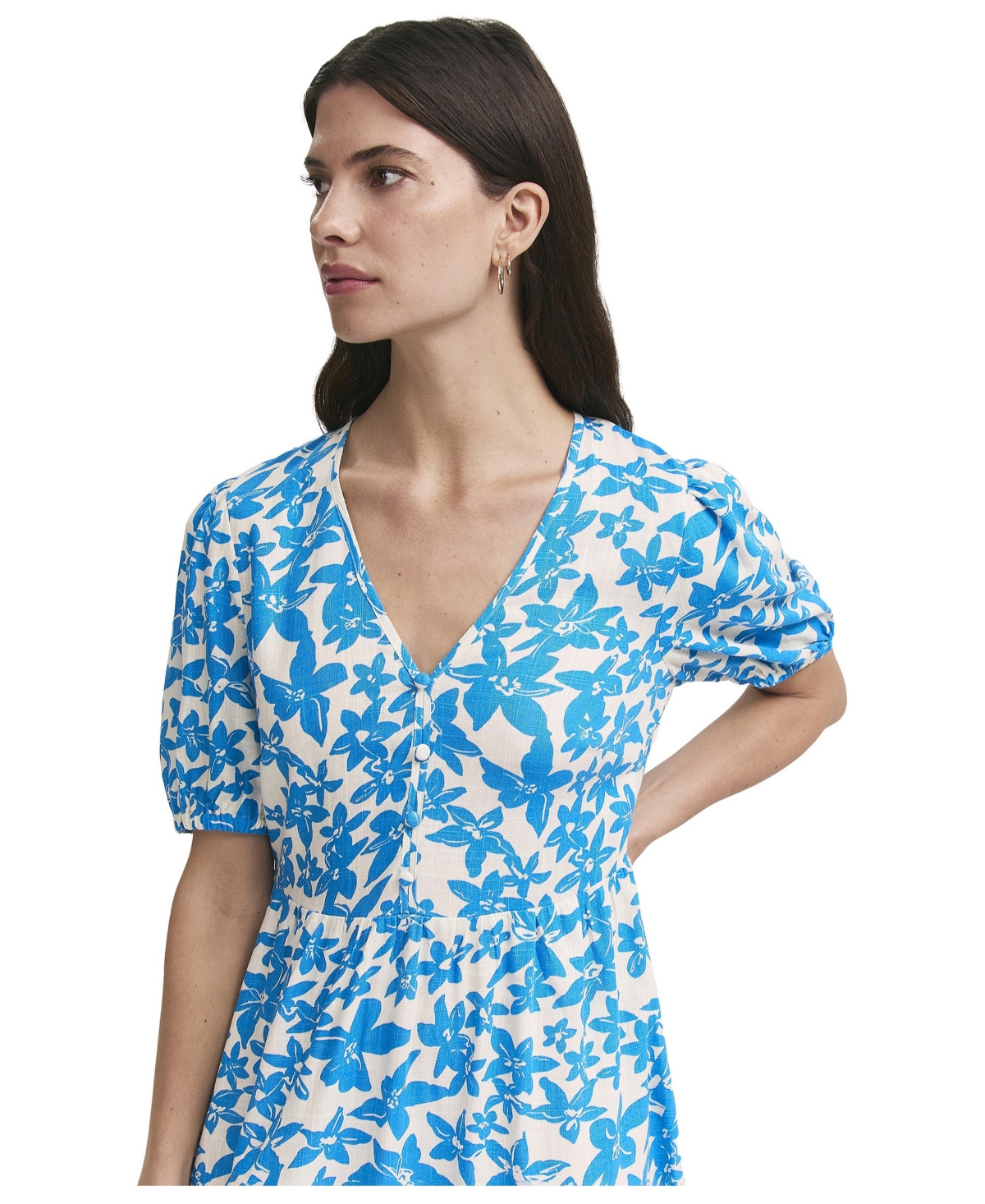 Finery London Women's Sabine Floral Tiered Midi Dress