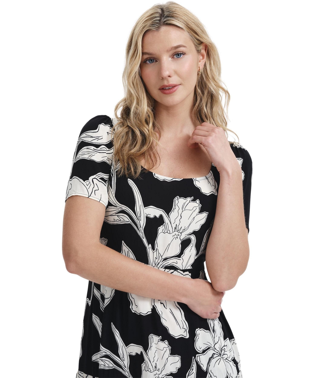 Finery London Women's Teresa Printed Tiered Midi Dress