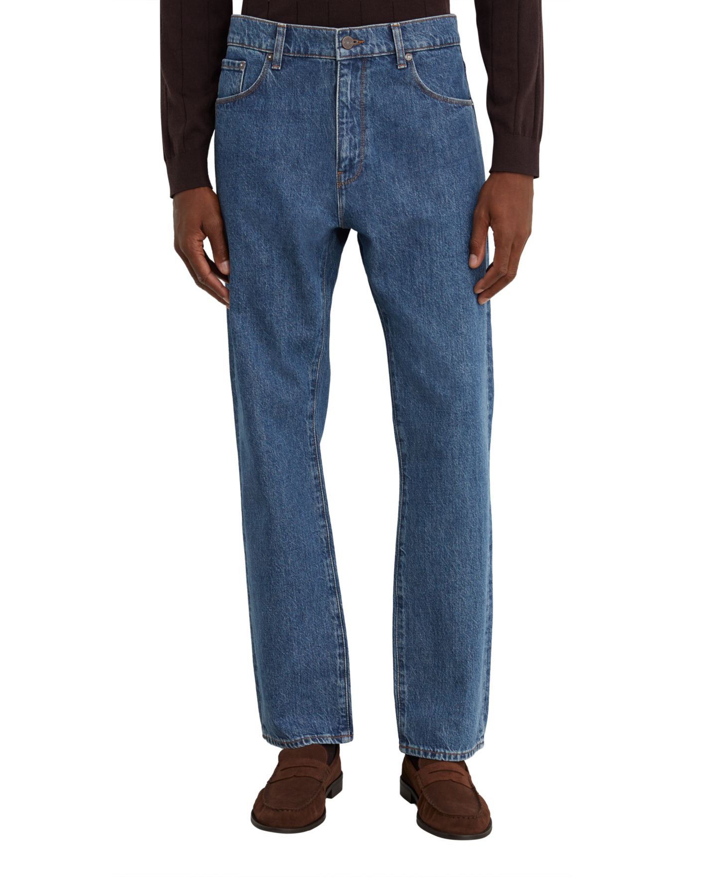 Мужские джинсы REISS Jimmy 100% Cotton Relaxed Straight-Leg — фото 1