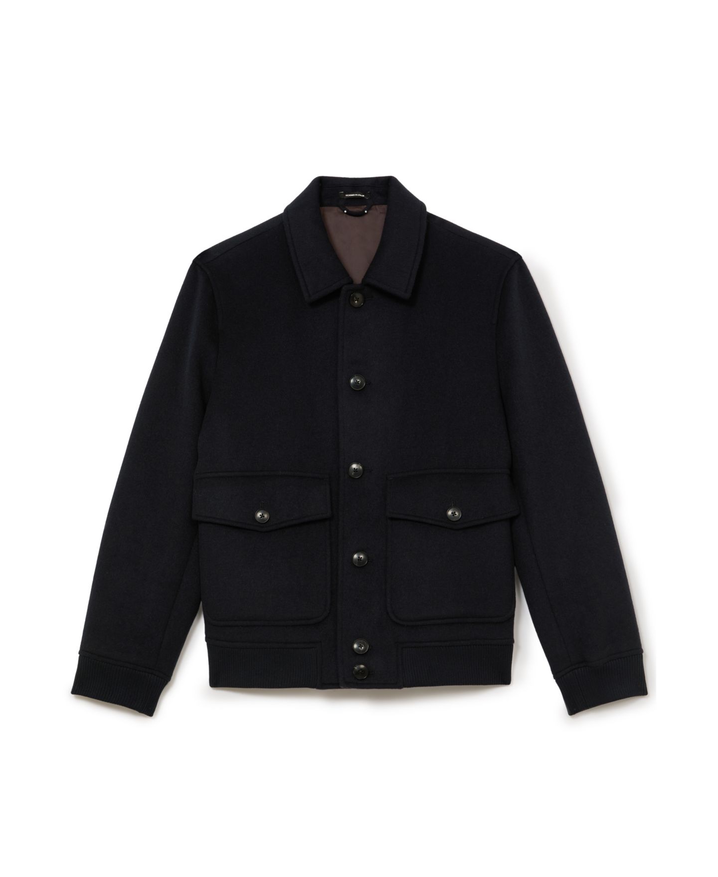 Мужская куртка REISS Deluca Wool-Blend Flap-Pocket Bomber — фото 5