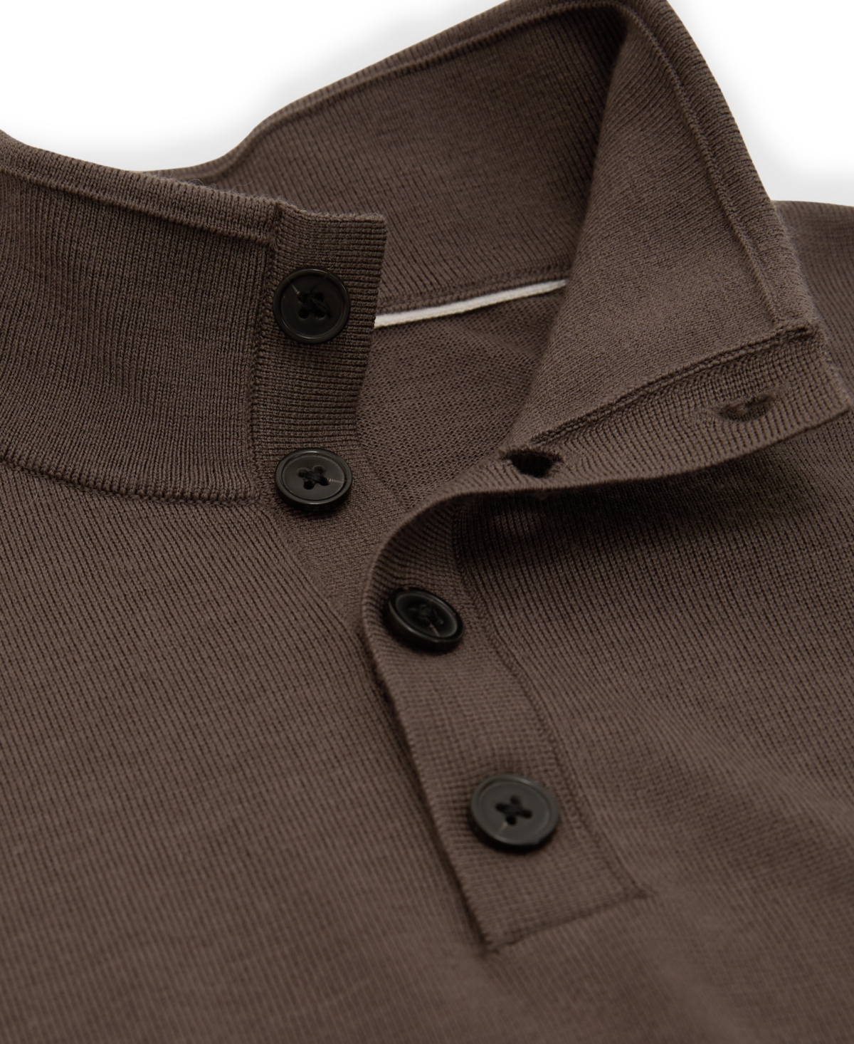 Reiss Men's Farnham Merino Wool Slim-Fit Funnel-Neck Half-Button Jumper Sweater