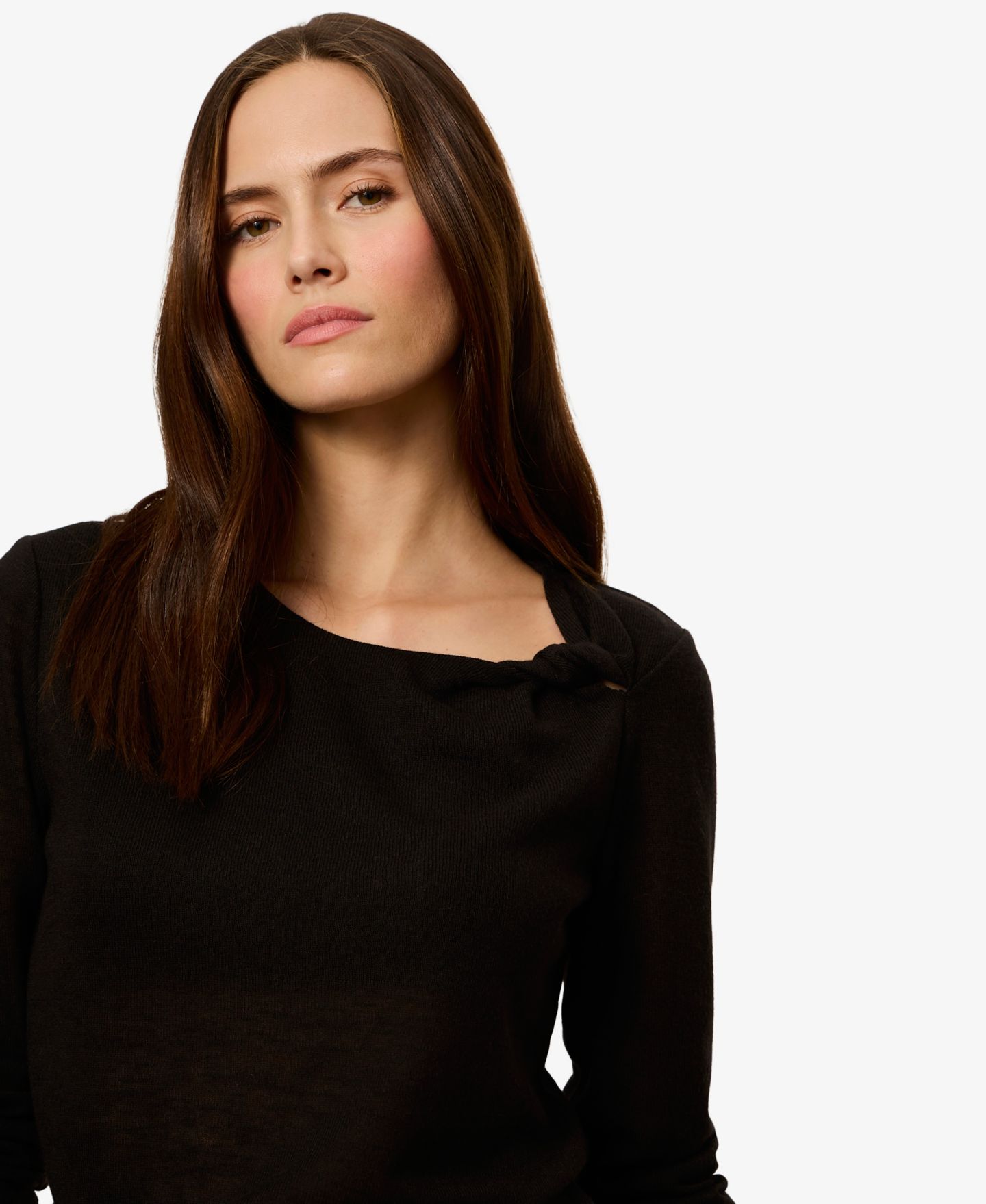 Женская футболка Sanctuary Suki Long-Sleeve Twist, цвет: Чёрный — фото 4