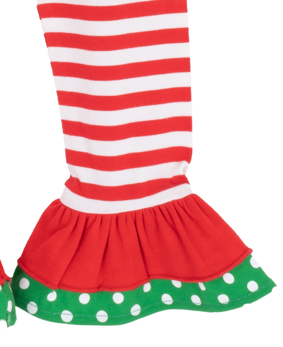 Rare Editions Baby Girls' Solid Knit and Snowman Applique Top Stripe Leggings, 2-Piece Set