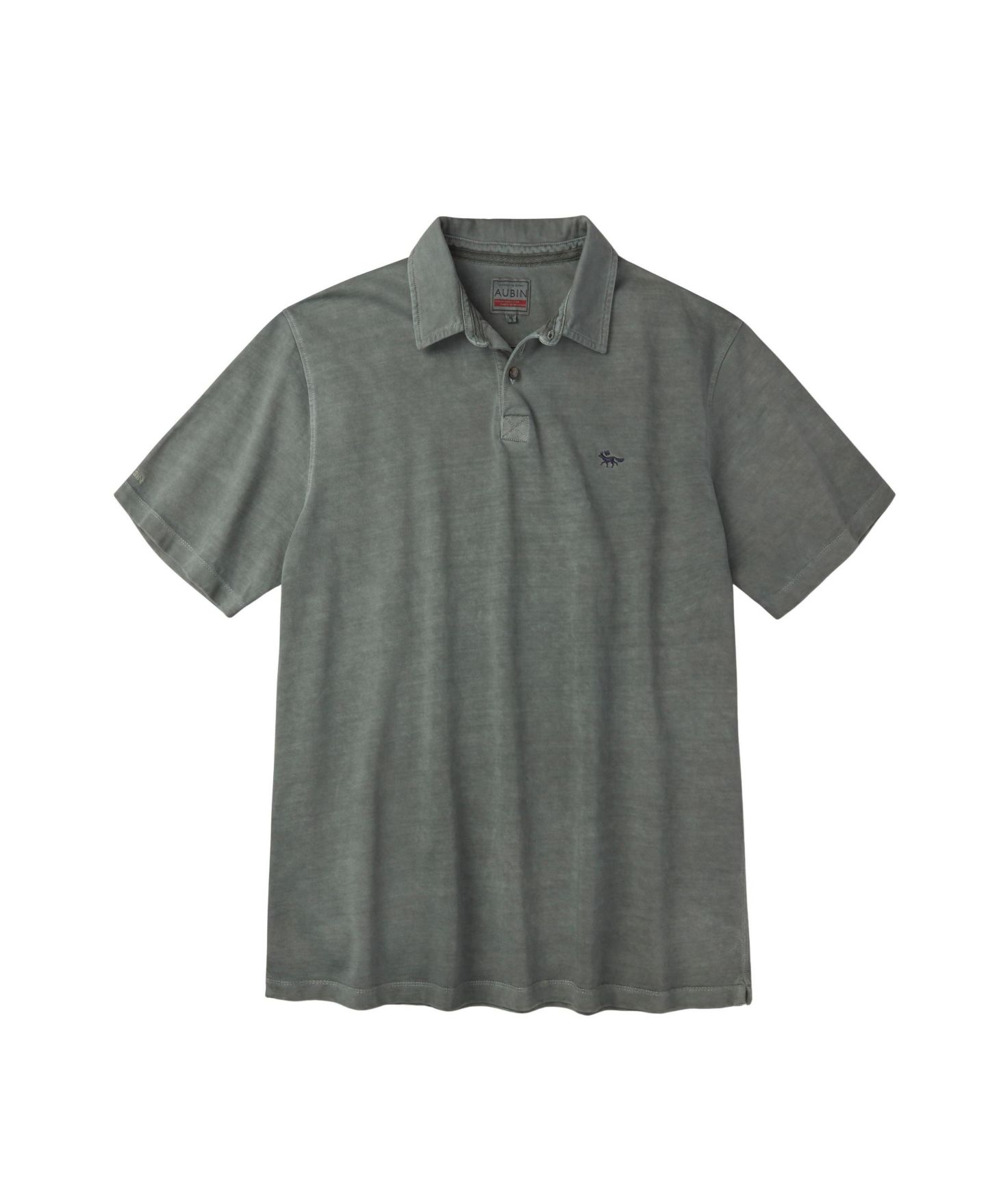 Мужское поло Aubin Arkwright Heavyweight Jersey Polo Shirt, цвет: Зелёный — фото 5