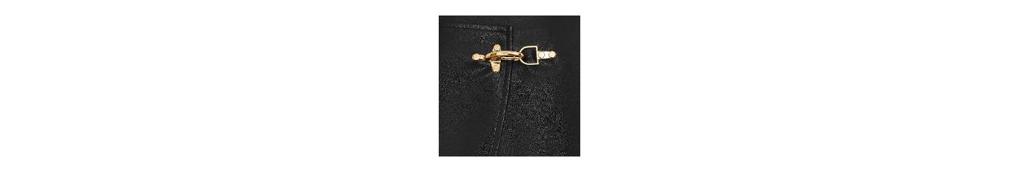 Женская юбка Yumi Faux Leather Wrap Mini, цвет: Чёрный — фото 3