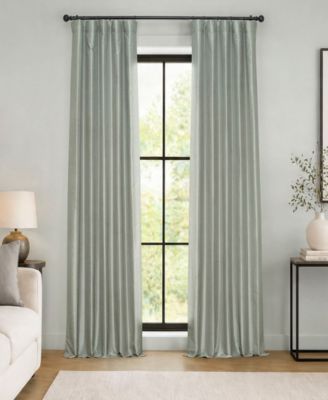Vintage Textured Faux Dupioni Silk Blackout Curtain