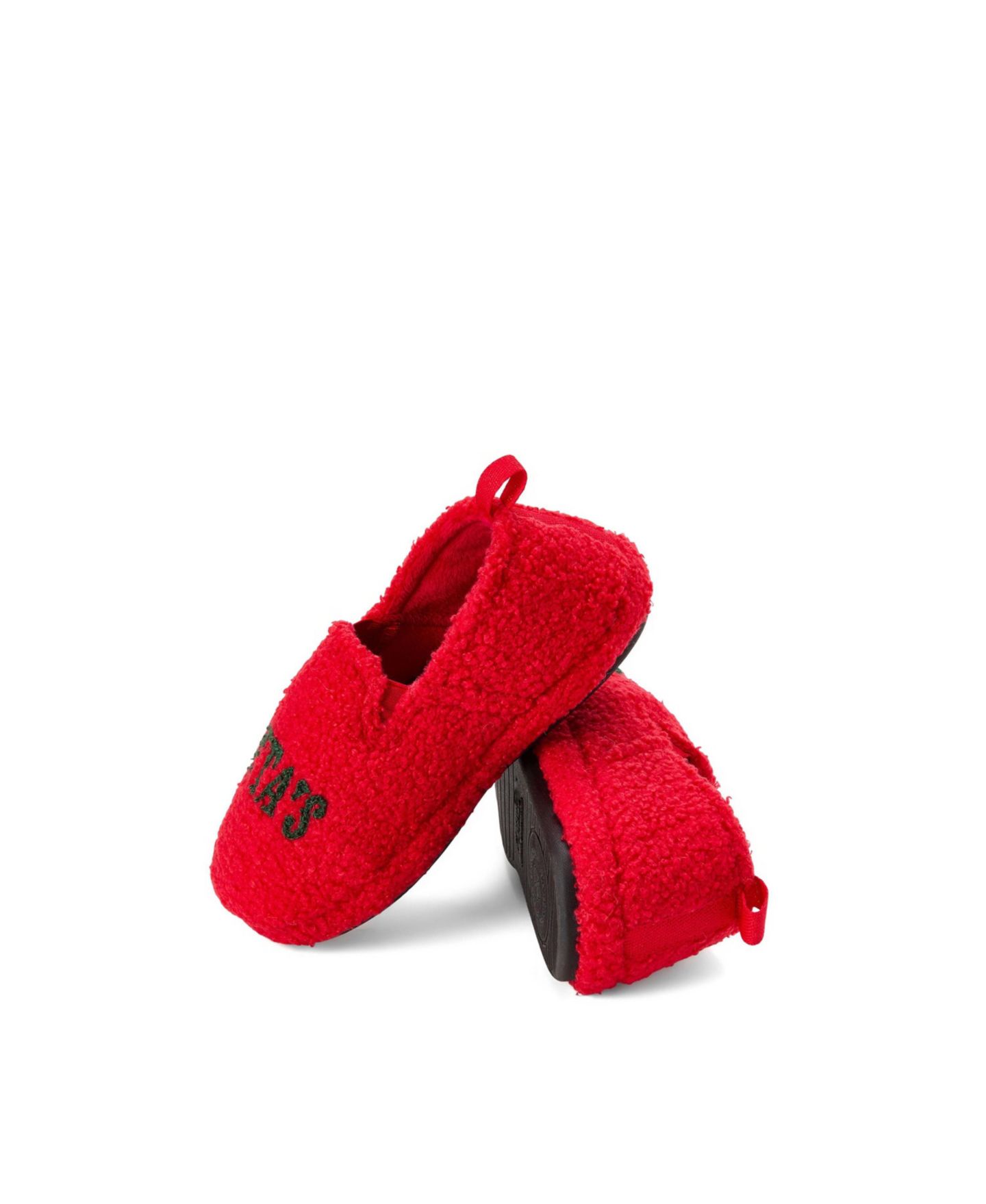 Детские домашние тапочки Dearfoams Cozy Holiday с закрытой пяткой, Mistle Toes, цвет: Cayenne — фото 7