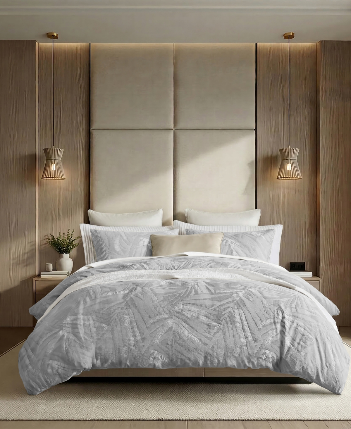 Harbor House Coastal Leaves Cotton 3-Piece Duvet Cover Set
