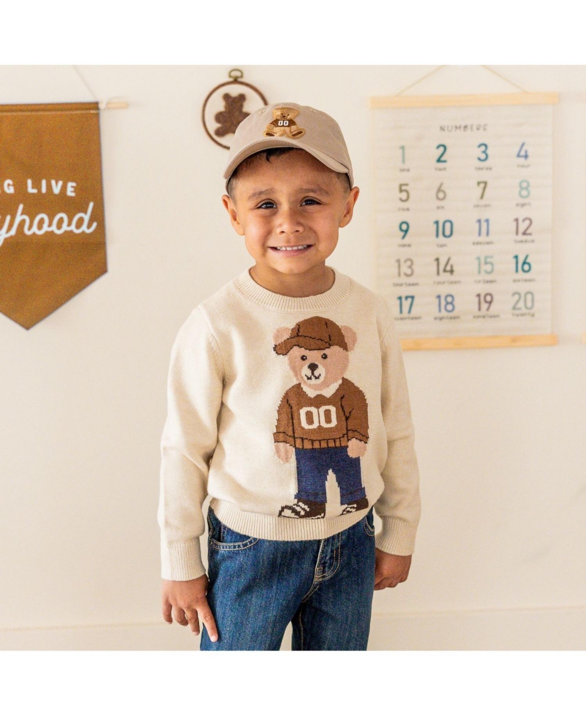 Sweet Wink Toddler Boys Teddy Bear Sweater