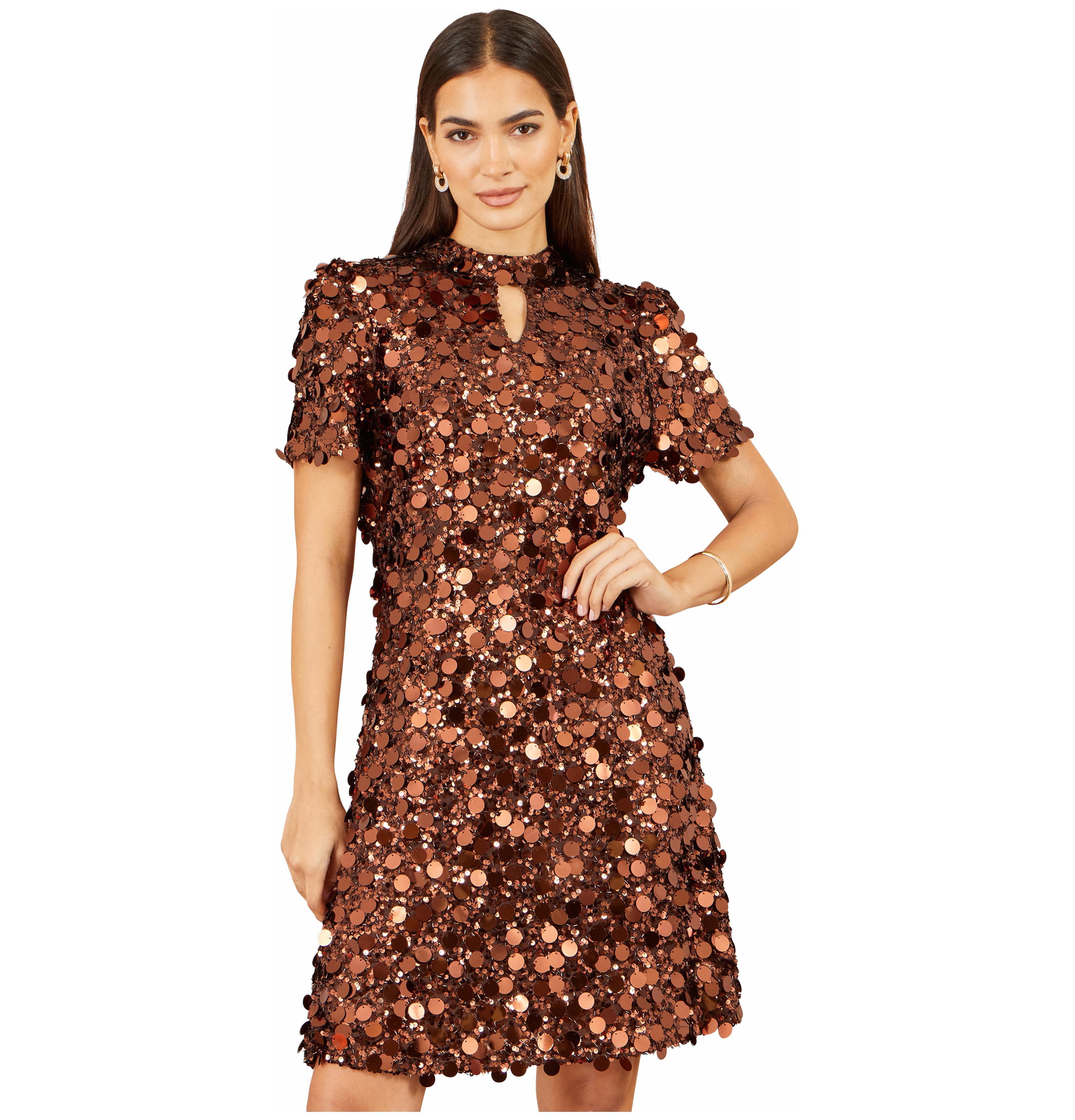Yumi Women's Big Sequin Tunic Dress