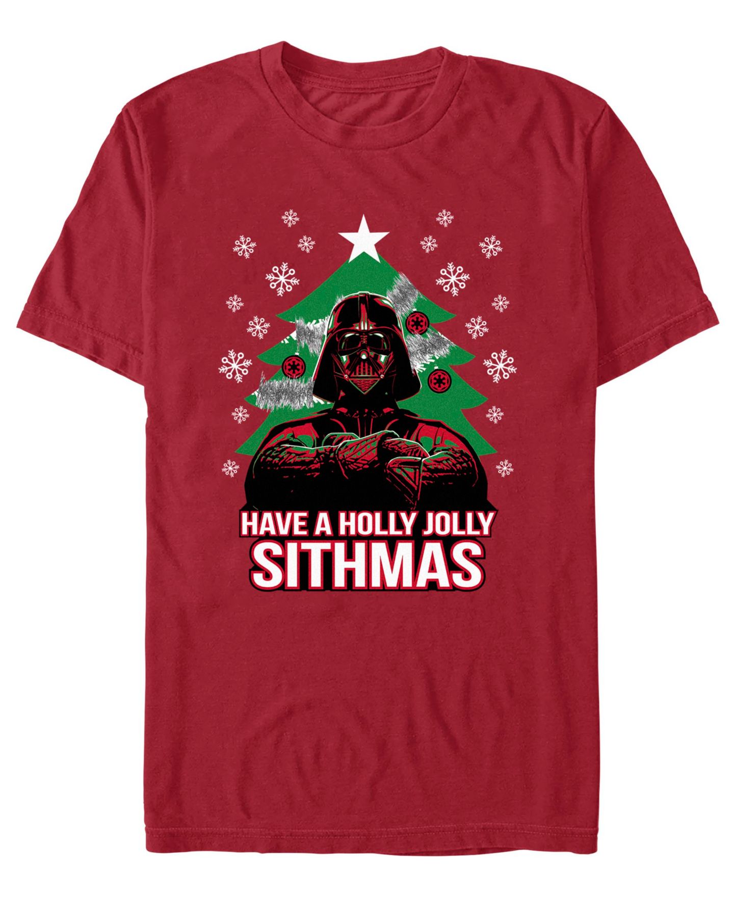Мужская футболка Fifth Sun Holly Jolly Sithmas Star Wars Graphic, цвет: Красный — фото 1