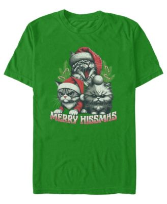 Men's Merry Hissmas Graphic Cotton-Blend T-Shirt