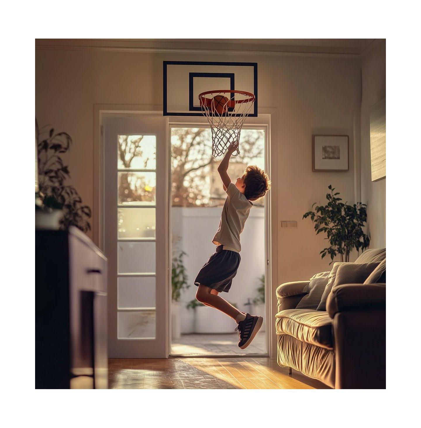 Детская игрушка Lexibook Interactive Basketball Hoop with Score Counter and Sound Effects, Ages 3+, цвет: Серый — фото 3