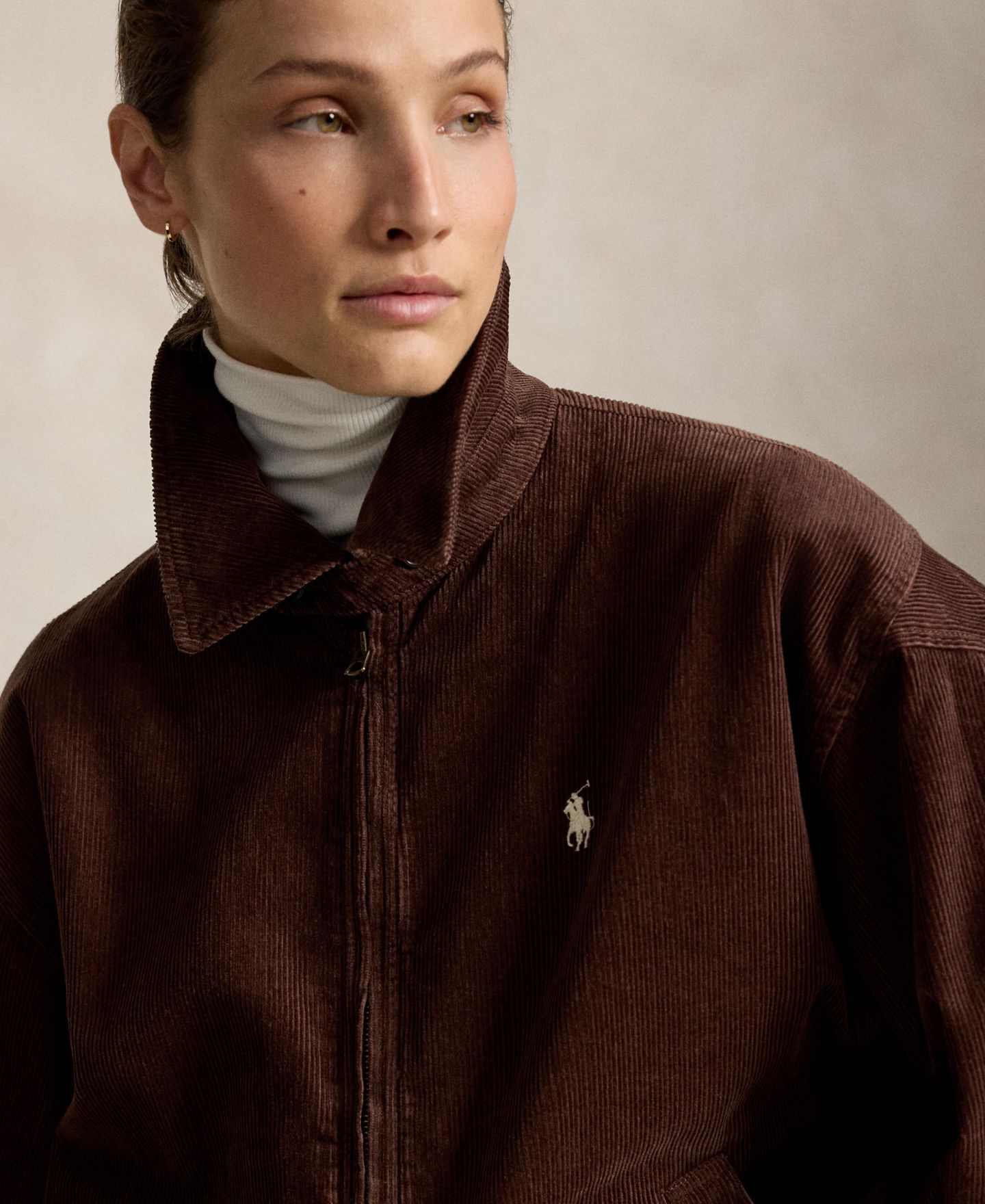 Женская куртка Polo Ralph Lauren Bubble Relaxed-Fit Corduroy, цвет: Коричневый — фото 3