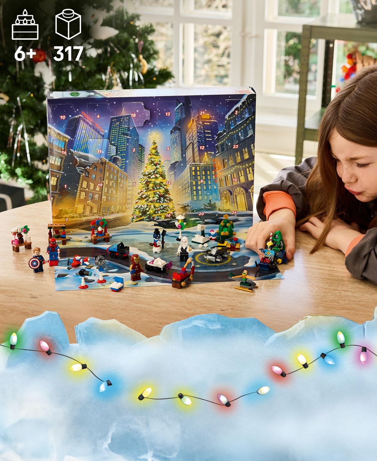Lego Marvel Advent Calendar 2026 76340 317-Piece Building Set, Ages 6+
