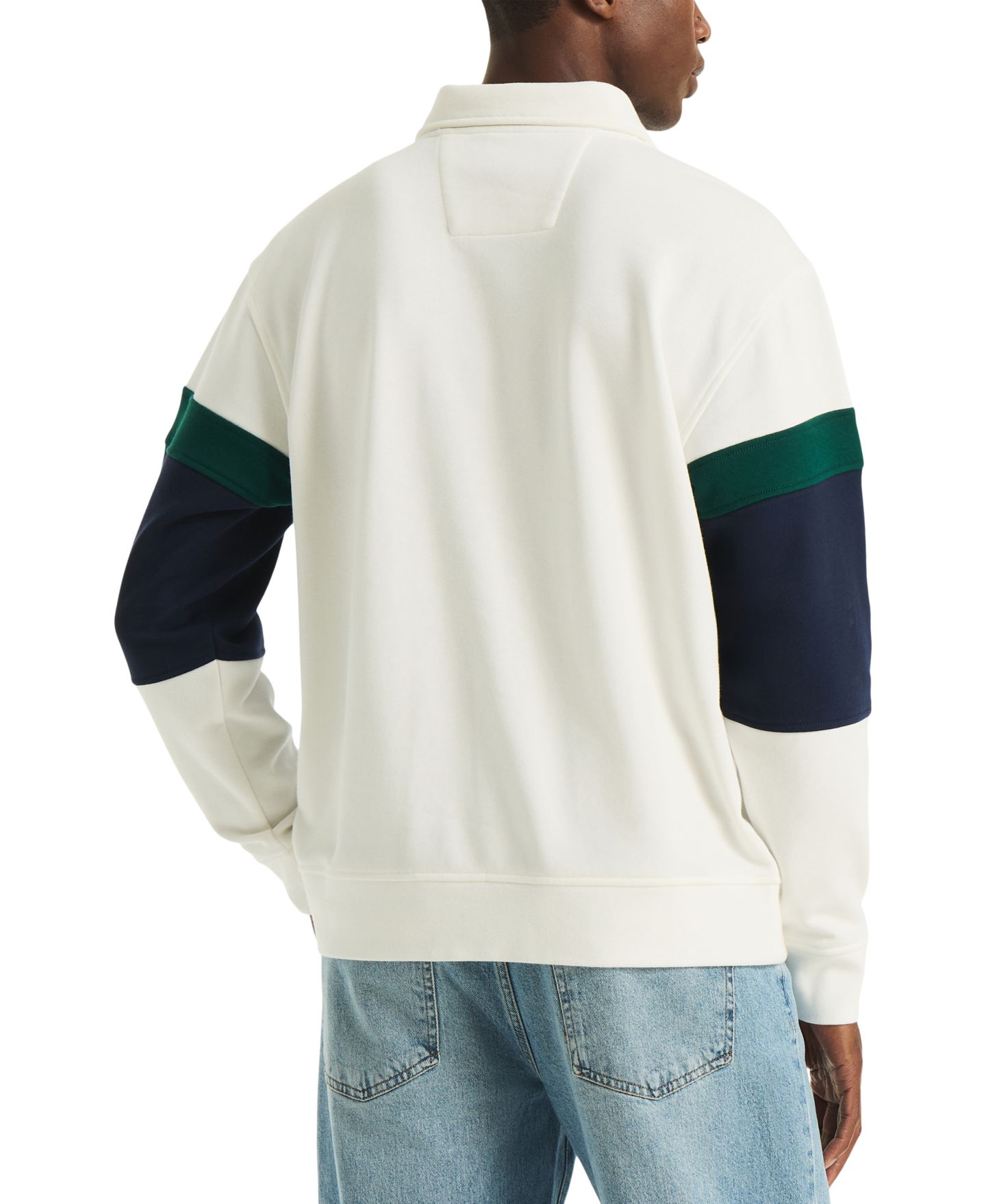 Мужской свитшот Nautica Long Sleeve Pullover, цвет: Молочный белый — фото 5